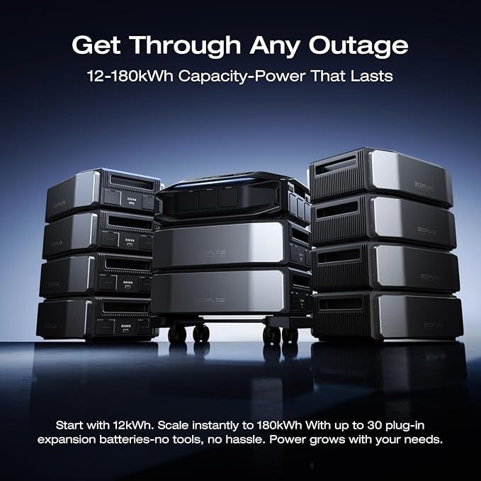 EF ECOFLOW 12288Wh Power Station: Delta Pro Ultra X, 12000W Solar Generator - Image 2