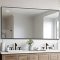 Black Bathroom Mirror for Wall, 30x60 Inch Rectangle Mirrors by DESBING