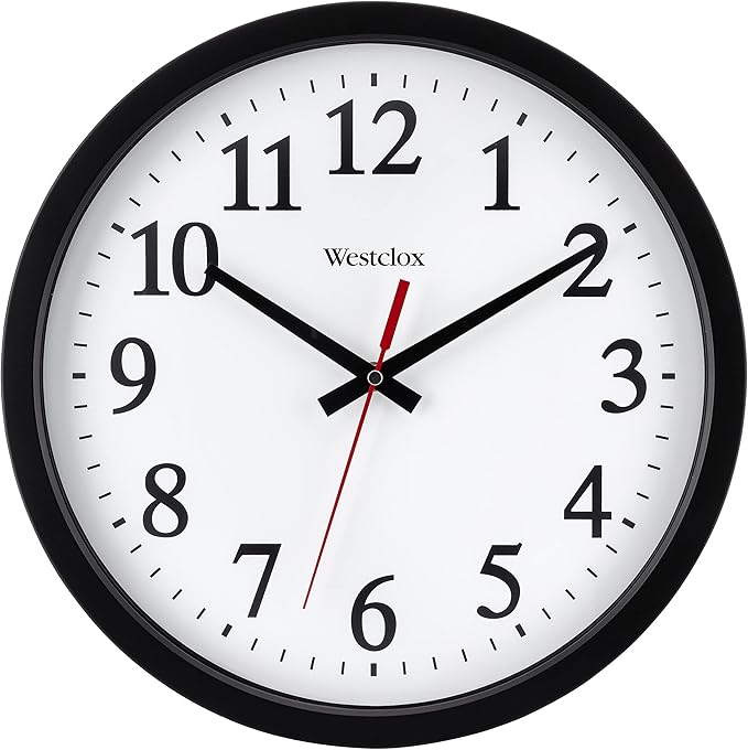 Westclox 14 Inch Round Office Wall Clock by Westclox