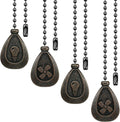 Patelai 4 Pieces Ceiling Fan Pull Chain Extender Ornament 12 Inch Ceiling Pull by Patelai