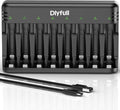 Dlyfull 8 Bay AA AAA Battery Charger by Dlyfull