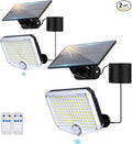 JumJam 153 LED Solar Wall Lights, 180°Beam Angle Solar Security Lights Outdoor by JumJam
