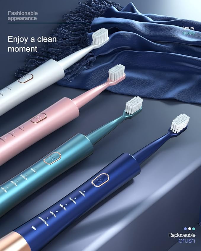 AJELU High Vibration Sonic Electric Toothbrush - Image 5