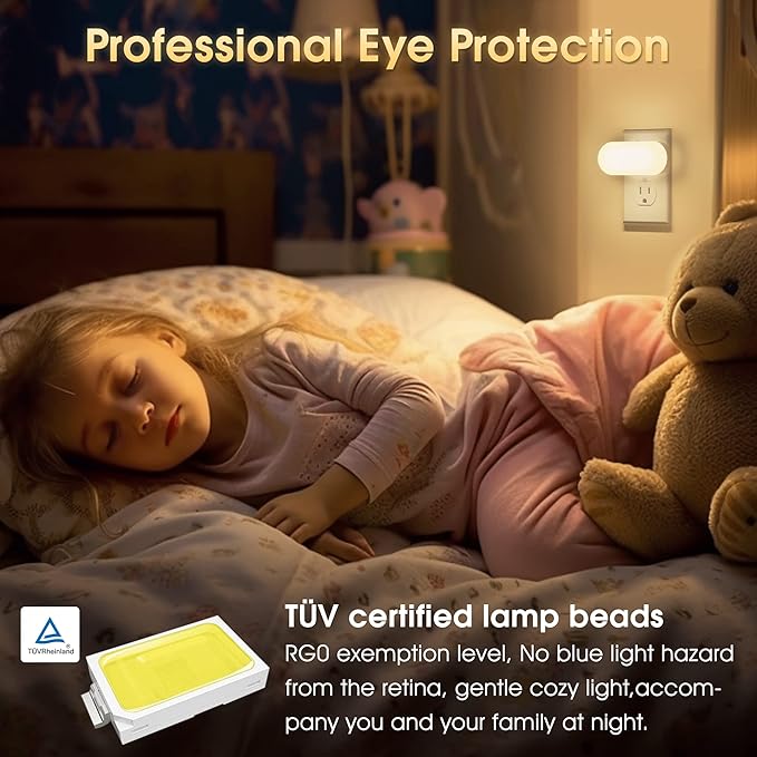 DORESshop Led Night Lights Plug into Wall Soft White, Compact Dimmable Night - Image 4