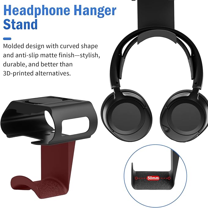 FSNIWEKO Under Desk Headphone Hanger Stand - Image 8
