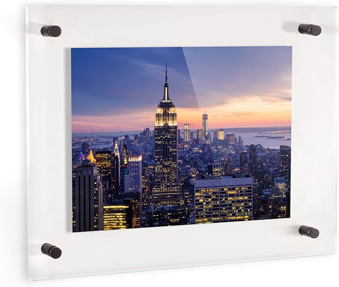ArtToFrames 14x17 Inch Double Panel Floating Acrylic Picture Frame comes - Image 2