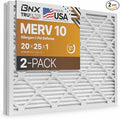 BNX TruFilter 20x25x1 MERV 10 AC Furnace Air Filter by BNX