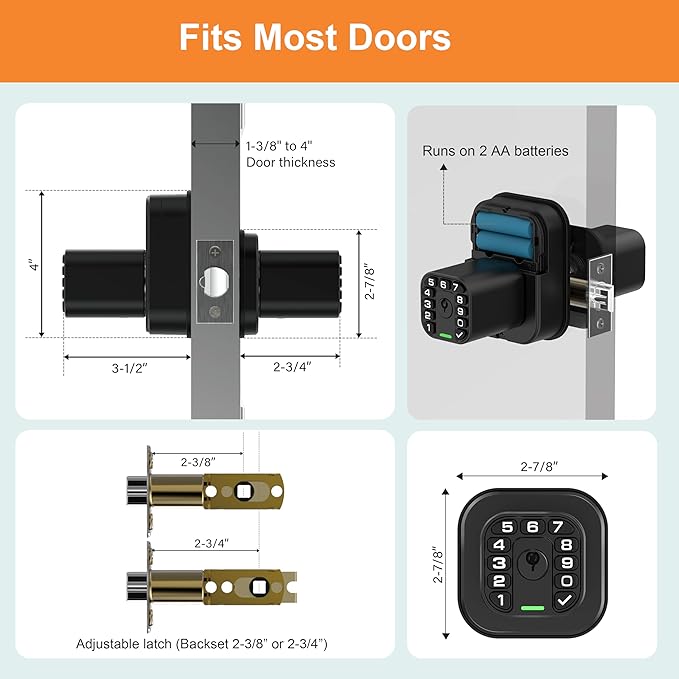 Richelock IU52 Double-Sided Keypad Door Lock, All-Weather, Fully Waterproof - Image 7