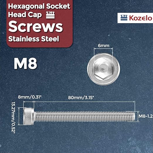 Kozelo 10pcs Socket Head Cap Screws - Image 2