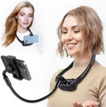 Cell Phone Stand, Neck Cell Phone Holder, Hand Free Flexible Gooseneck Phone by LOVFIVE