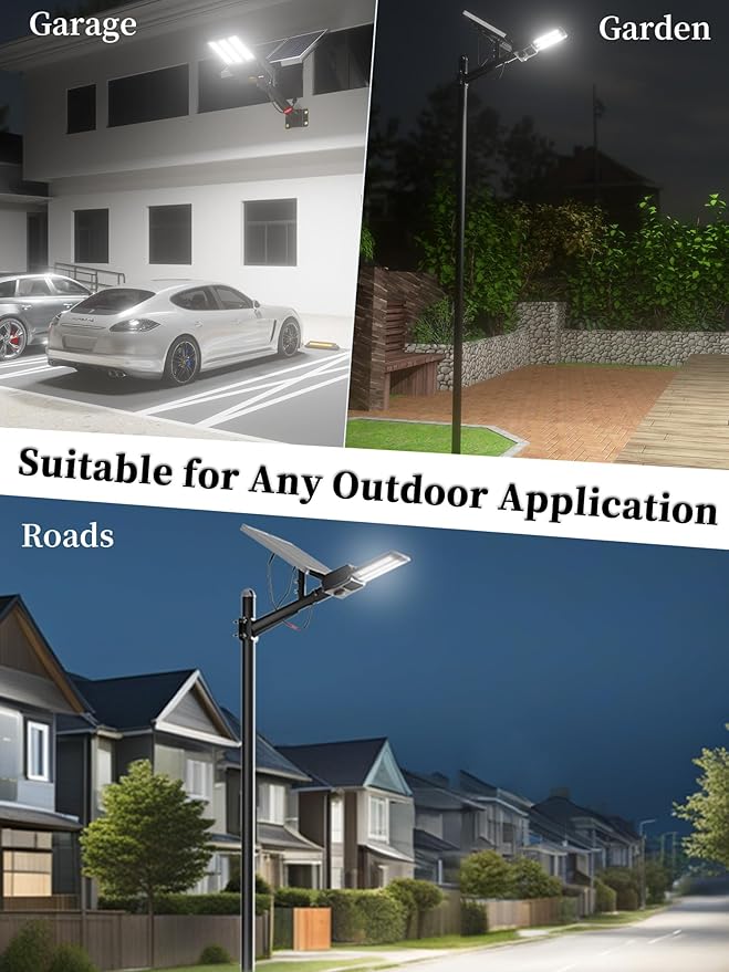 Ofuray OL-10600W Solar Street Lights Outdoor, 000mAh Solar Parking Lot Security - Image 3
