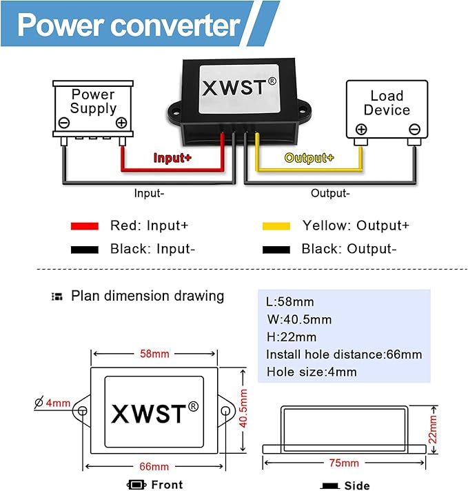 DC DC 12V to 13.8V 5A 9V-13V to 13.8V Voltage Regulator, Step-up Module - Image 4