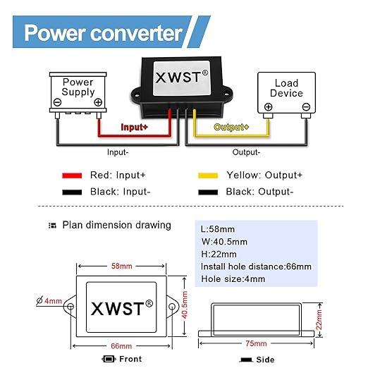 DC DC Stabilizer 9V-36V to 12V Boost Buck Converter 2A 24W Waterproof Automatic - Image 4