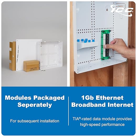 ICC 14” Plastic Structured Wiring Enclosure, Media Enclosure - Image 9