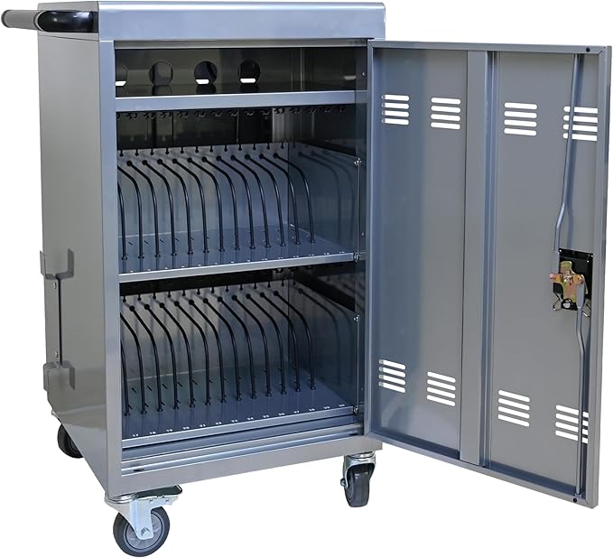 Aokleo Laptop Charging Cart, 32 Devices Tablet Storage Carts by Unknown