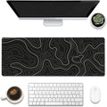 Eflxamz Desk Mat, Topographic Contour Large Gaming Mouse Pad by Eflxamz