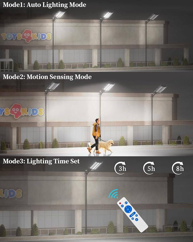 Ofuray Of-8600W Solar Street Lights Outdoor, 600000LM Solar Security Flood - Image 6