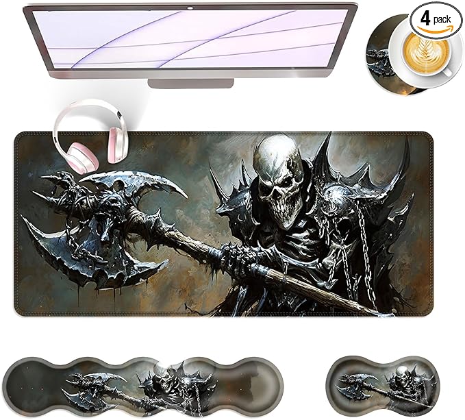 BFUKVOU Large Keyboard Mouse Pad Set, Extended Mouse Pad+Keyboard Wrist Rest by Unknown