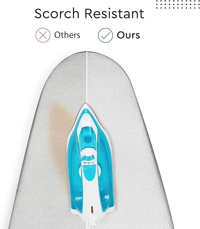Encasa XO Ironing Board Cover and Pad 54"x18" - 4mm Felt & 2mm Foam Metallized - Image 5