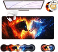 BFUKVOU Large Keyboard Mouse Pad Set, Extended Mouse Pad+Keyboard Wrist Rest by Unknown