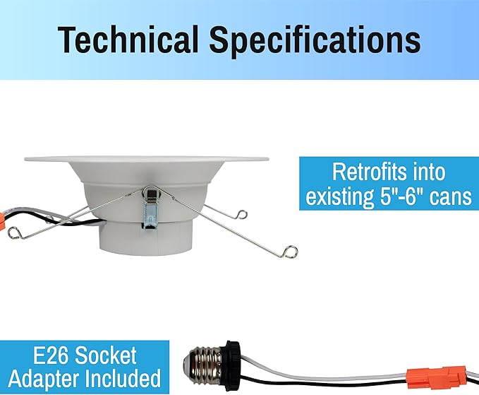 CLEANLIFE 4-Pack Smart LED Recessed Lighting Retrofit Downlight RGB + Tunable - Image 8