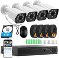H.265+ Wired Security Camera DVR Kit System by KTKTVE