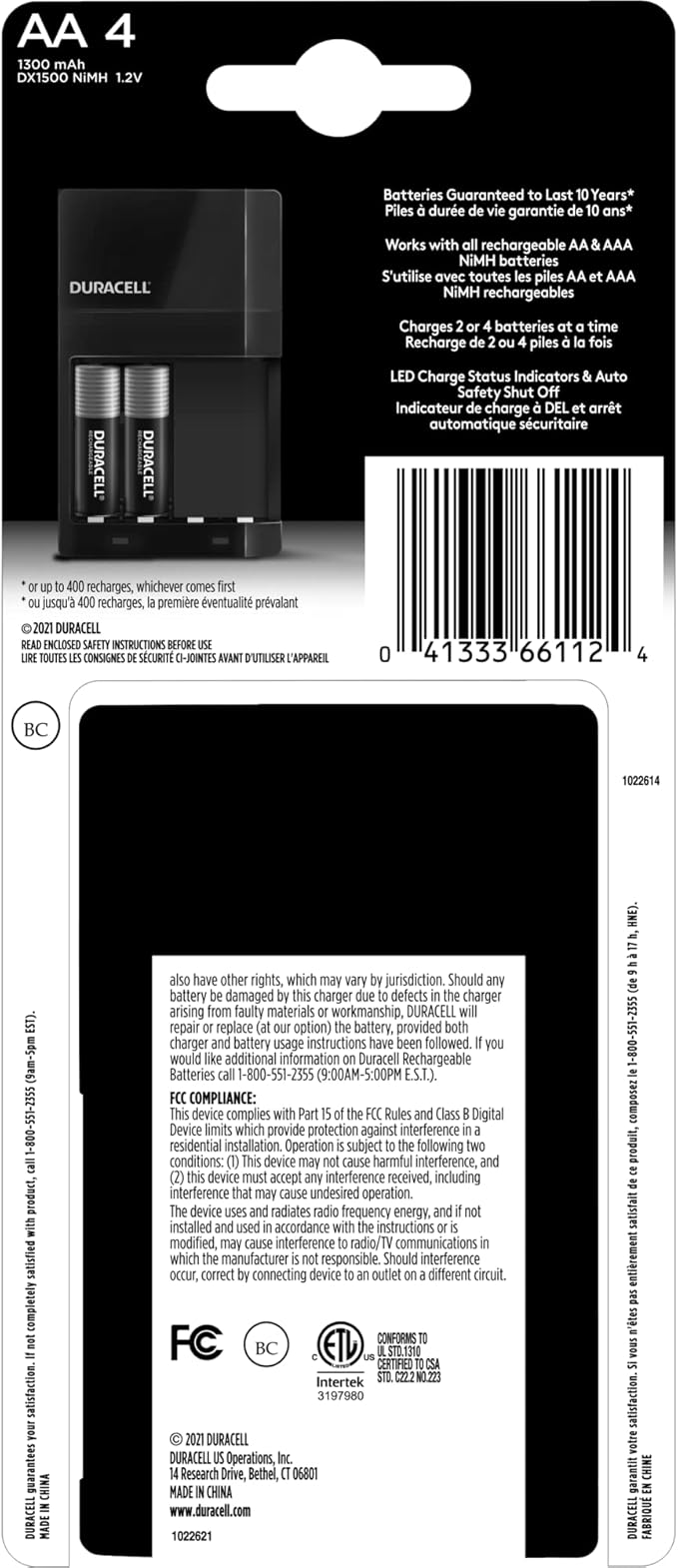 Duracell Ion Speed 1000 Battery Charger - Image 2