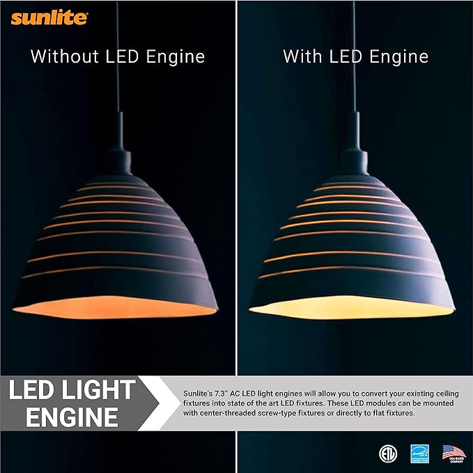 Sunlite 88479 7.3-Inch AC LED Light Engine Module, 15 Watts, 1350 Lumens - Image 5