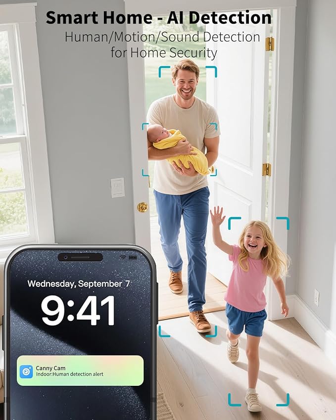VIMTAG 5G 4MP Security Camera Indoor, 2 Pack Dog Camera - Image 7