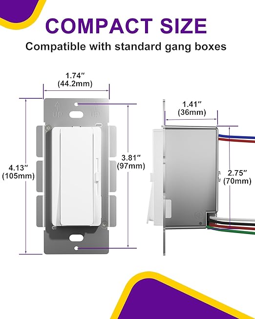 HitLights LED Driver and Dimmer Switch in One 100W, 120V AC to 24V DC, - Image 6