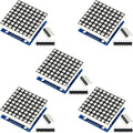 MTDELE 5Pcs MAX7219 5V 8 * 8 Dot Matrix LED Display Module Kit Control by Unknown