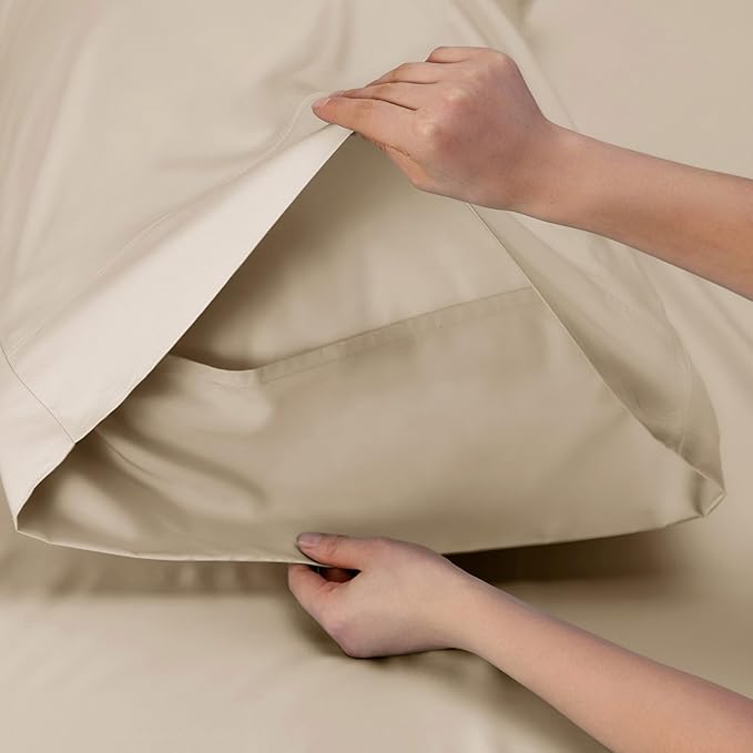 Bedsure Full Size Bed Sheets, Cooling Sheets, Rayon Derived from Bamboo - Image 6