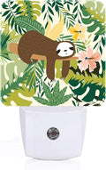 FSHVQKD Cute Sloth in Jungle Night Light, Plug-in Night Lights by Unknown