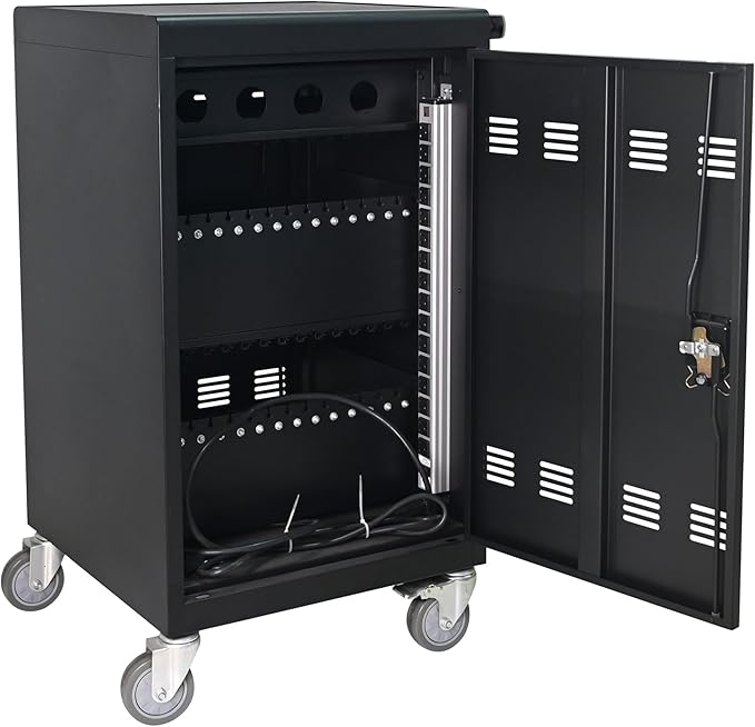 Aokleo Laptop Charging Cart, 35 Devices Tablet Storage Carts - Image 9