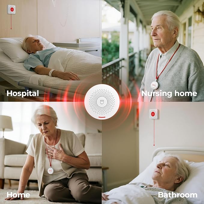 Hapippofa Caregiver Call Button Wireless Call Button - Image 6
