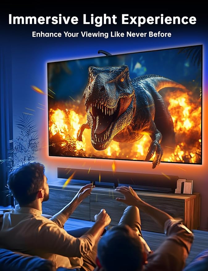 FFJ TV LED Backlight with Sensor, 14.7ft Cuttable RGB Lights That Change with TV - Image 4