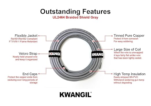 KWANGIL 3C 14AWG AMESB Shielded Cable Wire - Image 3