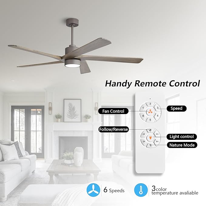 WINGBO 72 Inch DC Ceiling Fan - Image 2