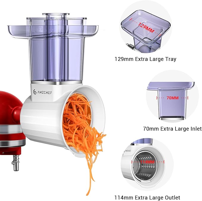 AMZCHEF Slicer Shredder Accessories and Attachments - Image 2