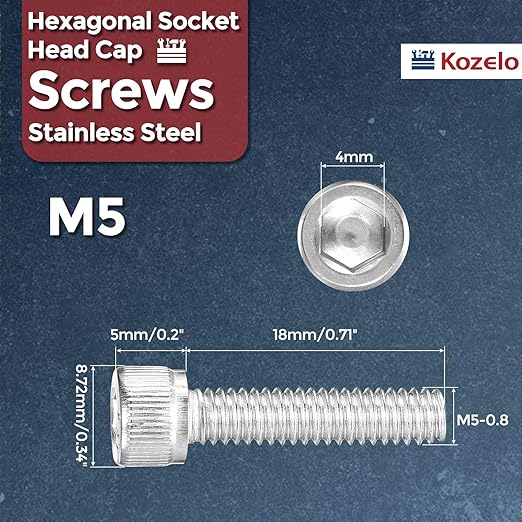 Kozelo 40pcs Socket Head Cap Screws - Image 2
