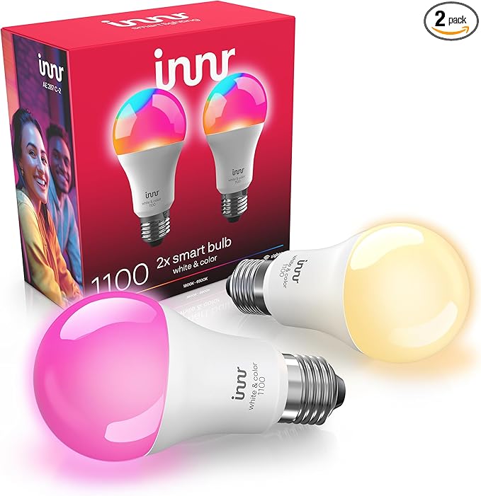 innr Zigbee A19 Smart Bulb, Works by innr