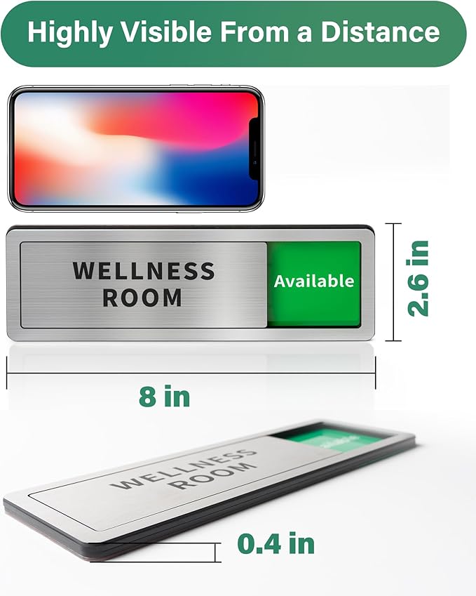 Office Door Signs Do Not Disturb, In Use/Available Slider Sign - Image 2