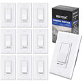 BESTTEN 10 Pack Dimmer Light Switch, Single-Pole or 3-Way Dimmer Switches by BESTTEN