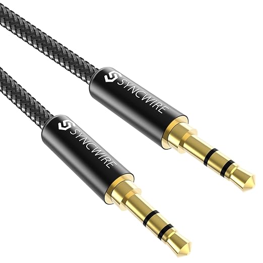 Syncwire Long Aux Cable 6.5Ft- Auxiliary Audio Cable by SYNCWIRE