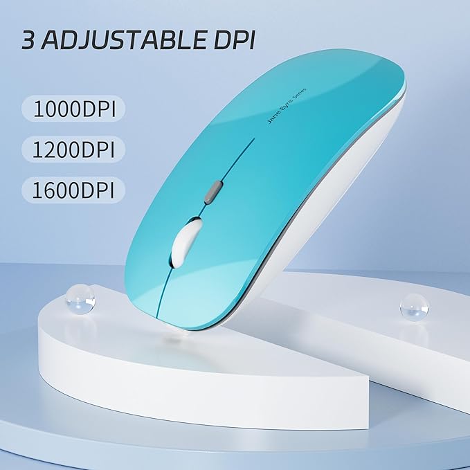 Uciefy Q5 Slim Rechargeable Wireless Mouse, 2.4G Optical Silent Ultra Thin - Image 6