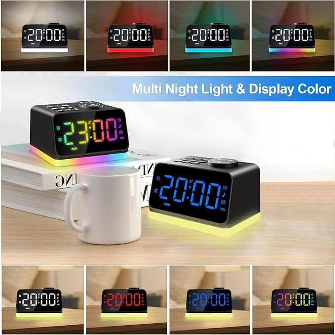 JALL Digital Alarm Clock with FM Radio - Image 3