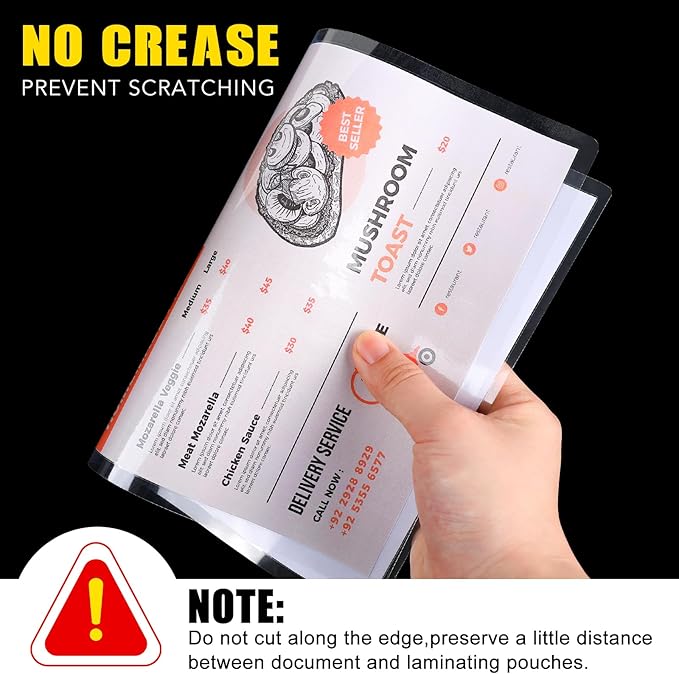 BURVAGY Thermal Laminating Pouches 5 Mil, 150 Pack Laminating Sheets, 9 x 11.5 - Image 7