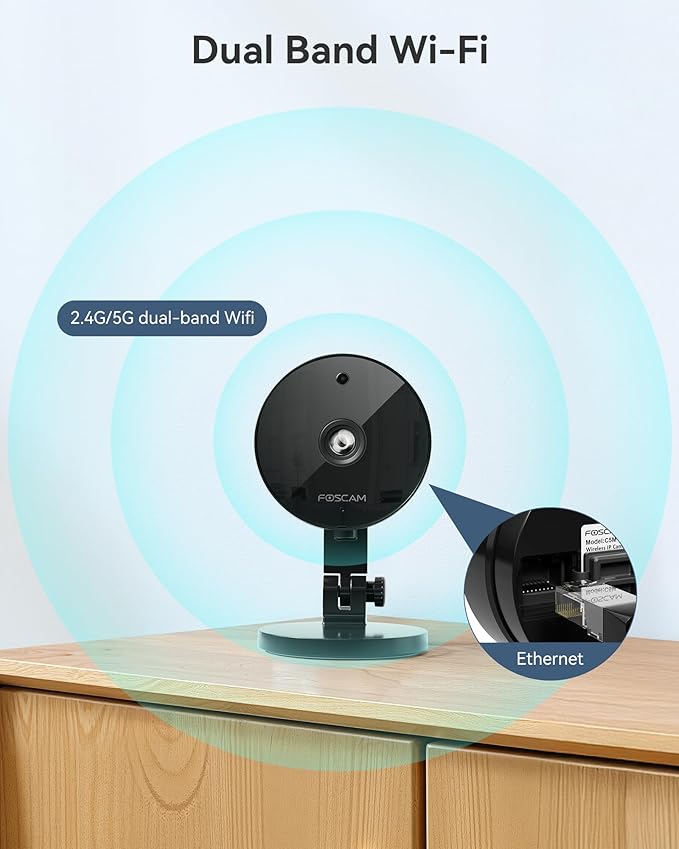 FOSCAM 3K 5MP Security Camera Indoor/Outdoor, 2.4g & 5g WiFi Magnetic Mini - Image 8