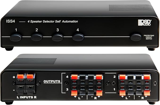 OSD Audio ISS4 4-Zone Speaker Selector Switch by OutdoorSpeakerDepot