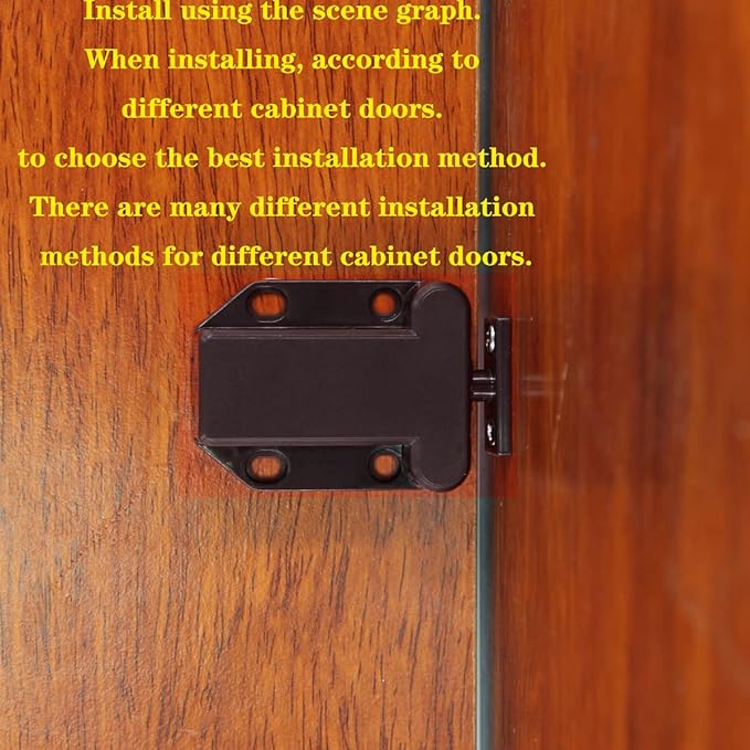 Cabinets Push Latch Cabinet Furniture Rebound Self-Locking Device Kitchen - Image 3